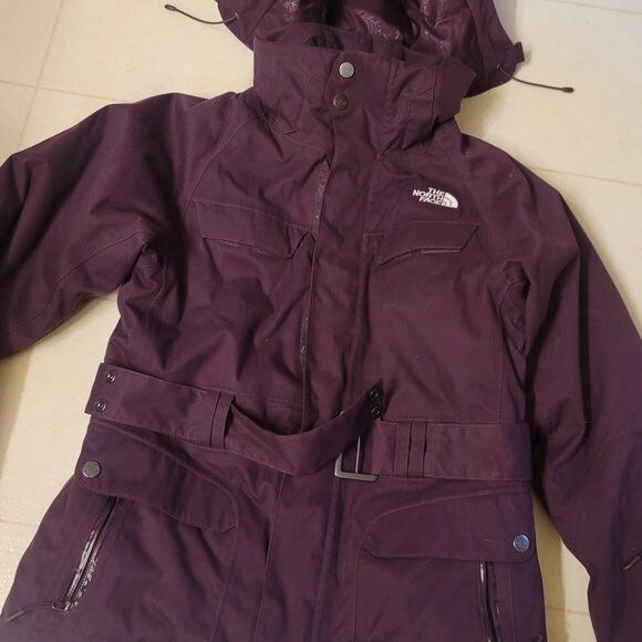 The North Face Women’s Ski Snow Hooded Jacket Dark Purple Size XS/TP - Picture 1 of 16